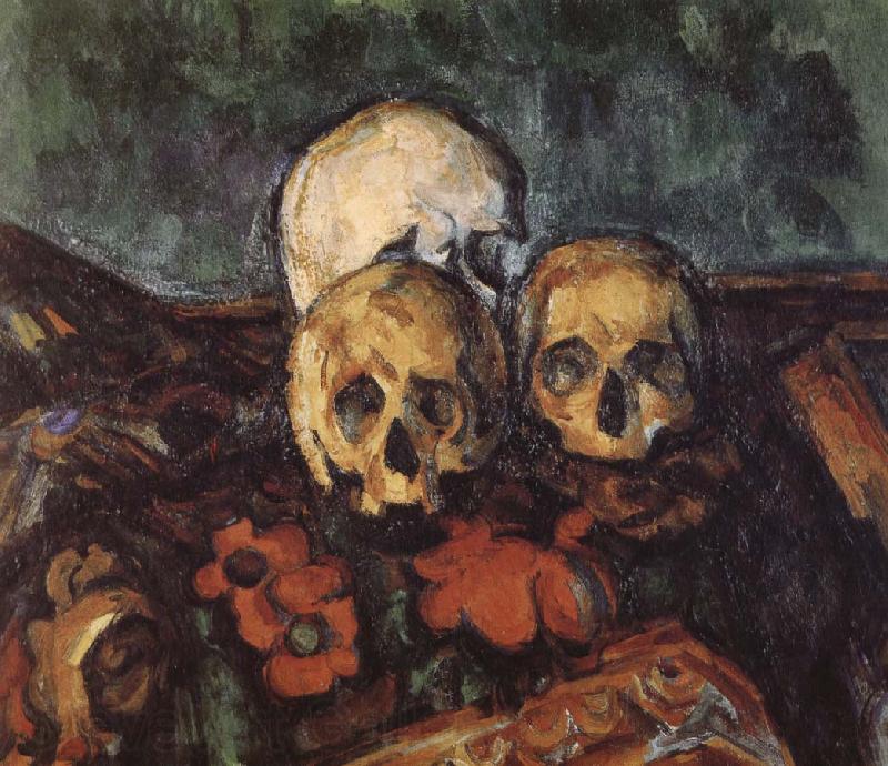 Paul Cezanne carpet three skull